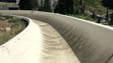 Alpine slide point of view HD Stock-Footage 68718187