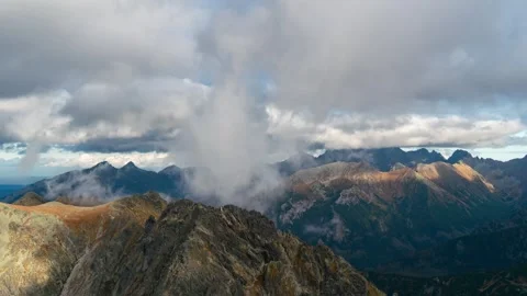 Alpine Splendor of Tatras in Motion - Summer Day View Stock Footage 306402252