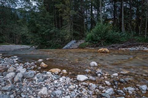 Alpine stream Stock Photos