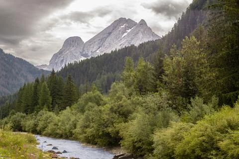 Alpine stream Stock Photos