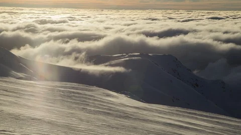 Alpine Sunset Stock Footage 93427606