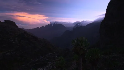 Alpine sunset Stock Footage 119348667