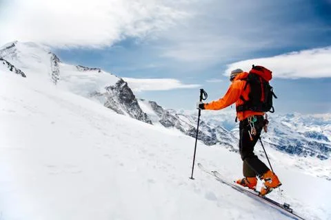 Alpine touring Stock Photos