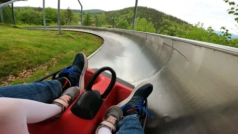 Alpine track downhill 動画素材 155180102