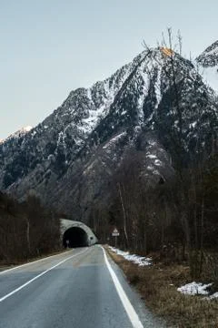 Alpine Tunnel Stockfoto's
