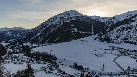 Alpine valley day to night time lapse Stock Footage 103750798