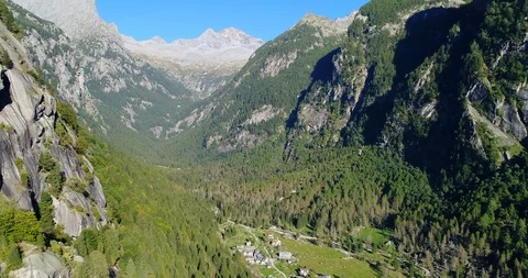 Alpine valley Stock Footage 95939802