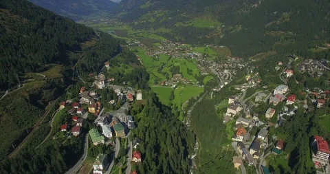 Alpine valley summer view. Stock Footage 104708451