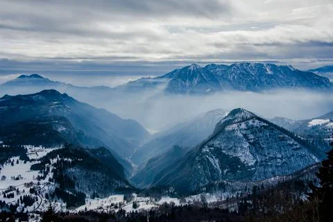 Alpine valleys Stock Photos