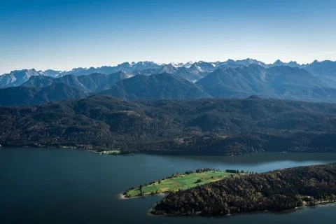 Alpine View / Walchensee Stock Photos