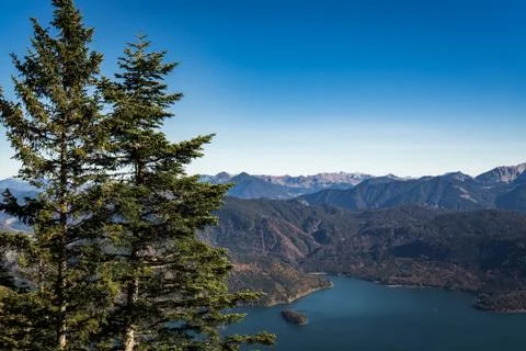 Alpine View / Walchensee Stock Photos