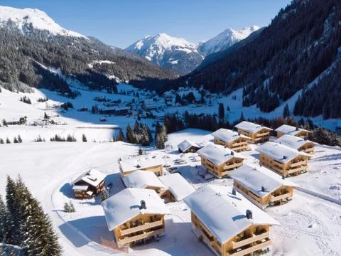 Alpine village Foto stock