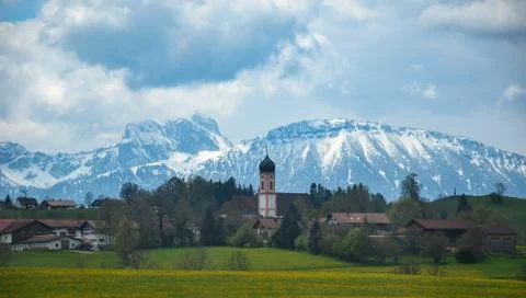 Alpine Village Stock Photos