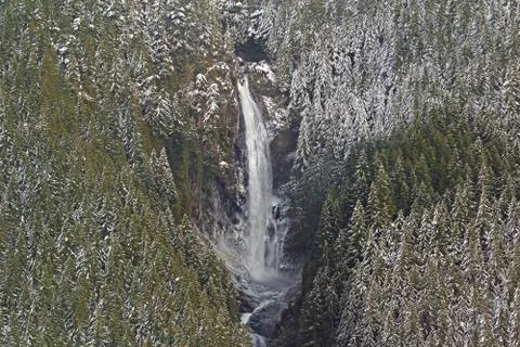 Alpine water fall Stock Photos
