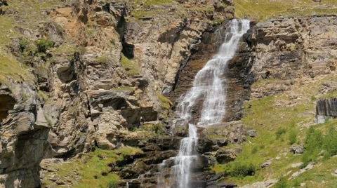 Alpine waterfall Stock Footage 41638895