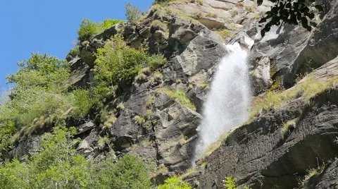Alpine waterfall Stock Footage 41641804