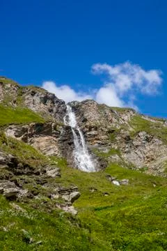 Alpine waterfall Stock Photos