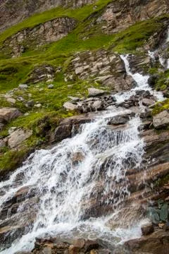 Alpine waterfall Stock Photos
