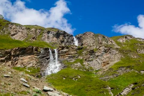 Alpine waterfalls Stock Photos