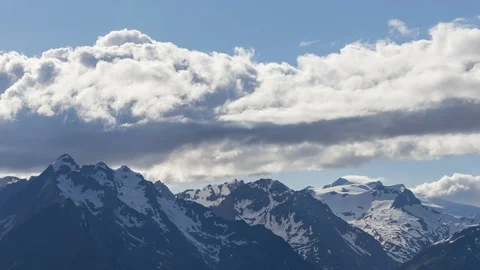 Alpine weather panning time lapse: Grossvenediger Stock Footage 122451041