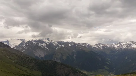 Alpine weather time lapse: Glockner mountain range Видео 122453742