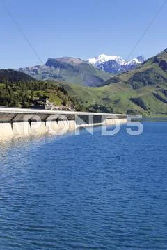 Alpine weir Stock Photos