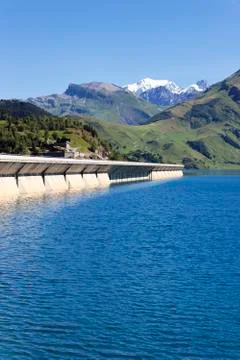Alpine weir Stock Photos