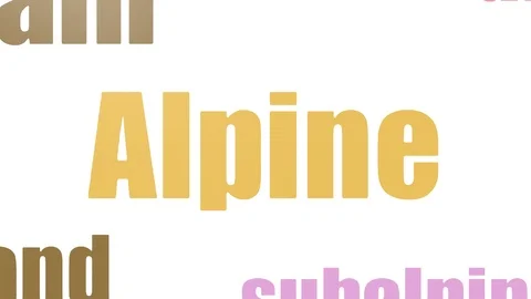 Alpine Wordcloud Animated On White Background Vídeos de archivo 103656659