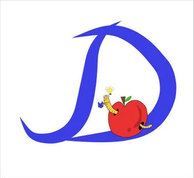 Alplabet D Stock Illustration