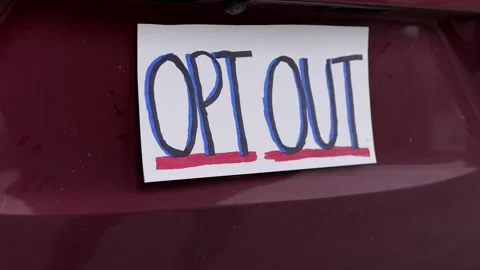 ALPR License Plate Privacy Protest Concept Sign Stock-Footage 340357456