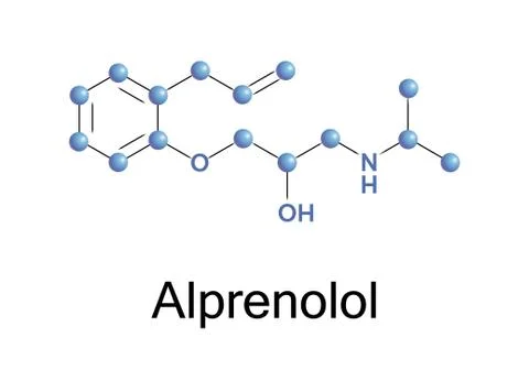 Alprenolol Illustrazione stock