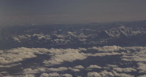 Alps from above, airplane flight, 4K Stock Footage 221262101