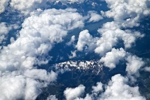 Alps with a bird's-eye view Stock Photos