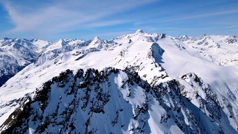 Alps | Circle flight around top of the mountain Stock Footage 255732511