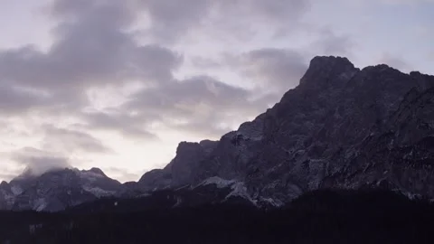 Alps at dawn in italy Stock Footage 314736025