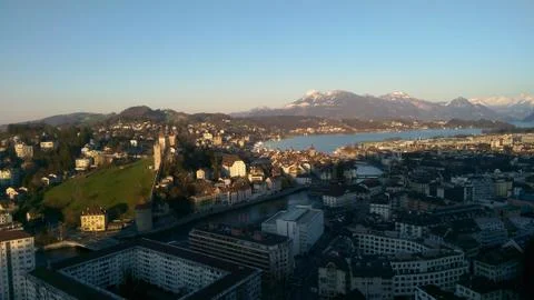 Alps Lake Shadow Stock Photos