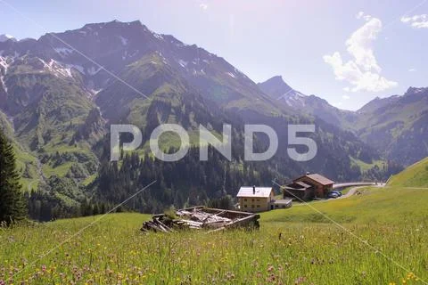 Alps landscape Stock Photos