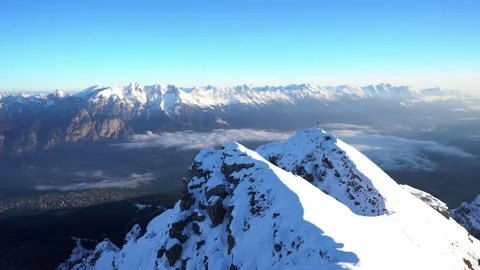 Alps. Mountain Nockspitze. Stock Footage 142280779