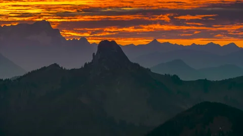 Alps mountain sunset Stock-Footage 145537567