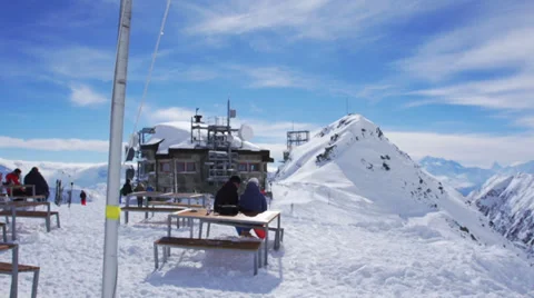Alps mountain view from Eggishorn Stock Footage 35280994