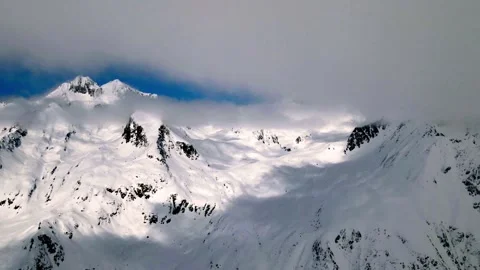 Alps | Mountains and clouds timelapse Stock Footage 255726530