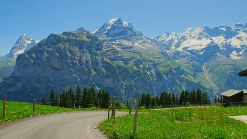 Alps Mountains Landscape Stock Footage 98426193