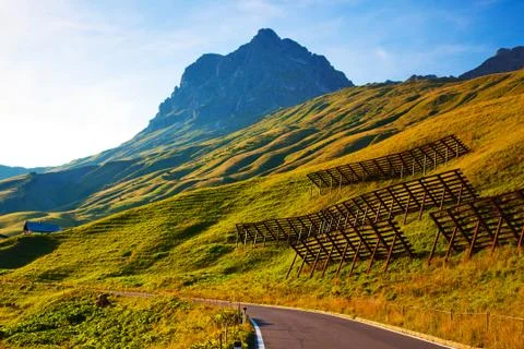 Alps mountains Stock Photos