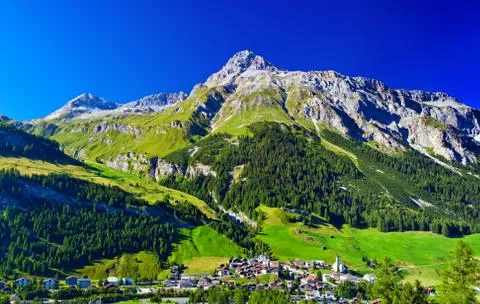 Alps mountains Stock Photos