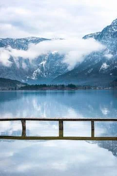 Alps mountains reflected in water Stock Photos