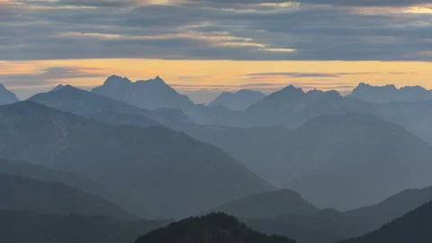 Alps mountains at sunset 스톡 동영상 138319473