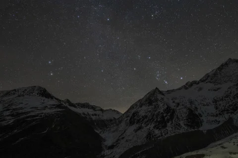 Alps night timelapse Video stock 167209395