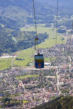 Alps Overhead Cable Car Stock Photos