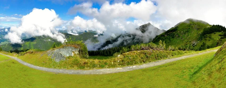 Alps panorama Stock Photos
