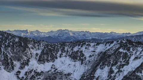 Alps panorama winter snow Видео 145539077